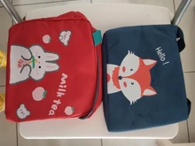 Bolsa de almuerzo con aislamiento de oso de dibujos animados para niños, Picnic, viaje, impermeable, contenedor de almacenamiento de alimentos, bolsa refrigeradora