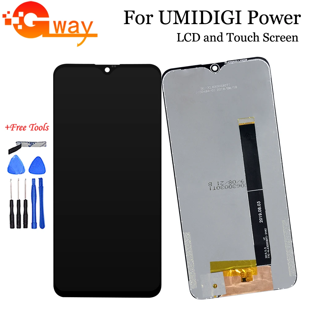 Черный 6," для UMI Umidigi power lcd дисплей+ кодирующий преобразователь сенсорного экрана в сборе для UMI power screen с инструментами