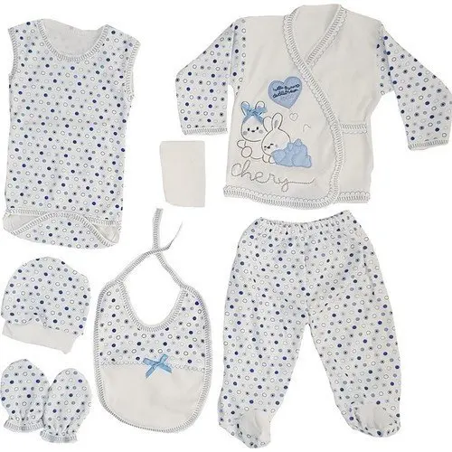 

Chery Light Blue 7 li Male Baby Hospital Output Set