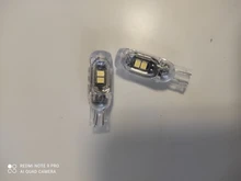 Luz LED para Interior de coche, lámpara de cuña de 12V, T10 W5W, superbrillante, polaridad libre, protección de plástico, smd, para puerta de lectura