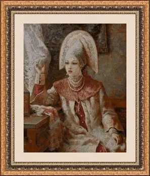 

CROSS STITCH KIT PANDATHREAD ETHNIC AND CUSTOMS 31742
