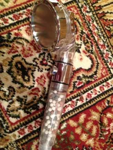 FOHEEL-Cabezal de ducha de mano ajustable, 3 modos, alta presión, ahorro de agua, un botón para detener el agua