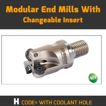 

MT RPMT12 D32 M16 L43 Z03 H-WITH COOLANT HOLE Modular End Mills With Changeable Insert