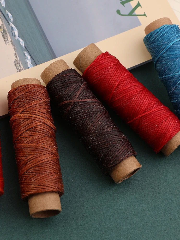 Fil à Coudre Cuir 42 Couleurs JMZLLRX - Fil Ciré 0.8mm Pour Maroquinerie Et Artisanat