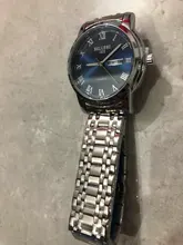 BELUSHI-reloj de cuarzo para hombre, cronógrafo luminoso de acero inoxidable, resistente al agua, con calendario y fecha, de negocios