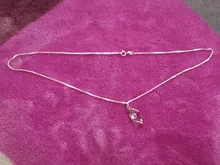 NEHZY-collar de plata de ley 925 para mujer, colgante simple retro de circonita de cristal de alta calidad, 45CM de largo