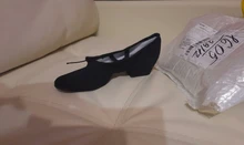 Ballet-Shoes Jazz Low-Heels Soft-Sole Black/red Women Girls Kids Exercise
