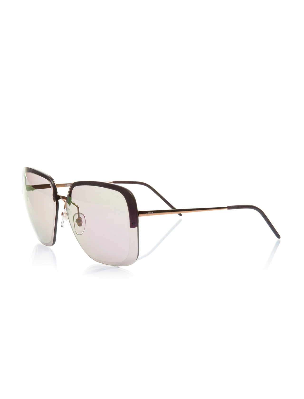

Women's sunglasses hw 1675 02 metal copper polycarbonate square square 62-12-140 hawk
