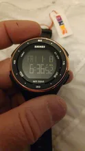 SKMEI-Reloj digital con pantalla led para hombre, pulsera impermeable con cronógrafo, calendario y alarma, de diseños deportivos y estilo masculino, modelo 1219