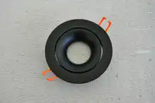 Black LED Downlights-Fitting Recessed-Ceiling-Spot-Lamp-Frame GU10 E27 LEDIARY 90-265V