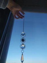 Atrapasueños solar geométrico, chapado en oro