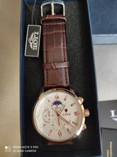 LIGE-reloj analógico con correa de cuero para hombre, accesorio de pulsera de cuarzo resistente al agua con cronógrafo, complemento masculino deportivo de marca de lujo con diseño de fase lunar 24 horas, incluye caja, 2021