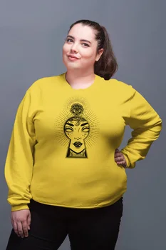 

Angemiel Wear Lock Eye Yellow Women Sweatshirts