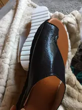 Zapatos de piel sintética para mujer, sandalias ortopédicas de corrección de juanete, con plataforma, suela plana, suaves e informales