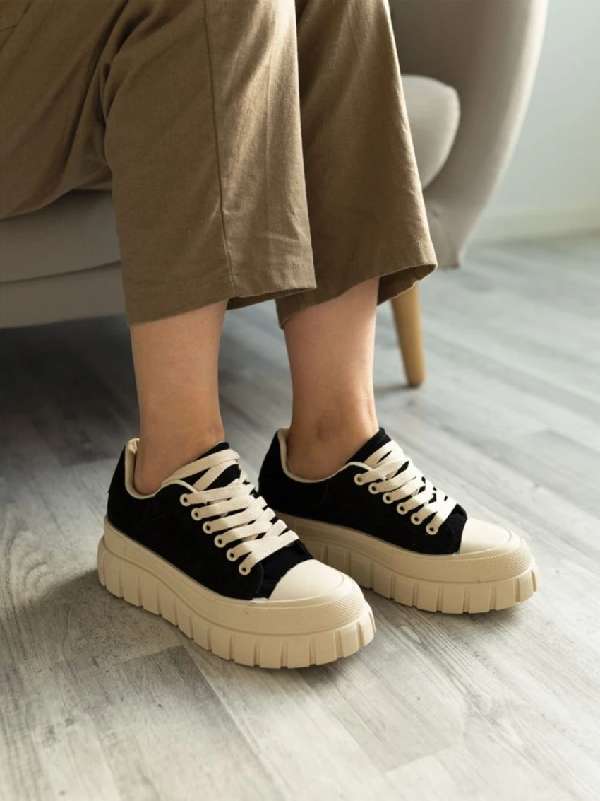 Botas de deporte con plataforma para mujer, botines deportivos con cordones, Color Kakhi, para invierno, 2021|Zapatillas| AliExpress