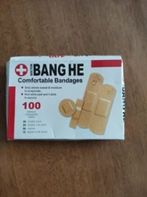 100 unids/pack impermeable adhesiva herida parche médico Anti-bacterias tirita vendas adhesivo de primeros auxilios Kit de suministros