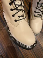 AIYUQI-Botas cortas de cuero genuino para mujer, botines de lana cálidos y antideslizantes, para estudiantes, para invierno, 2021