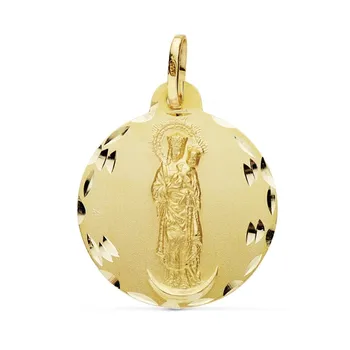 

Medal 18k gold Virgin Almudena 22mm. [AB0778GR] -Customizable-RECORDING INCLUDED IN THE PRICE