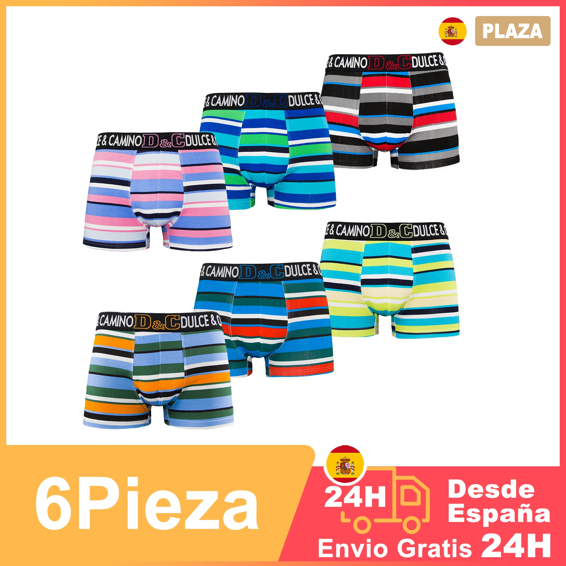 M, 6 Unidade, Calzoncillos Hombre Bóxer Algodón, Ropa Interior Masculina, COLOR ALEATORIO, Ajustados, Bóxer Deportivo. Para Hombre. Aleatorio.|Calzoncillos| - AliExpress