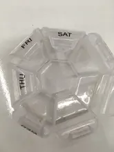 Medicine-Box Storage-Cases Pills-Organizer Jewelry Vitamin Food-Grade Round Plastic 7-Days