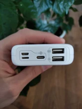 ROMOSS-Mini banco de energía OM10, 10000 mAh, doble USB, 10000 mAh, paquete de batería externa, cargador para Huawei, iPhone, Xiaomi