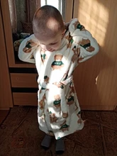 Batas de baño de franela para niños, ropa de dormir de invierno, pijama para niños y niñas de 10 a 2 años