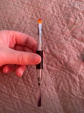 1 Pc doble lado arte de uñas cepillo UV Gel pluma dibujo cepillado Tip de uñas de acrílico constructor de uñas de arte herramienta