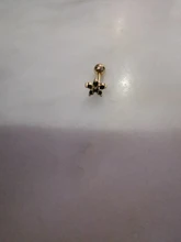 Moda 2 uds de flor de cristal cartílago pendiente de acero inoxidable Zircon Stud pendientes lindo Tragus Piercing en la oreja de joyas de cuerpo