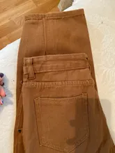 Mom Jeans Trousers Harem Pants Boyfriend Brown Streetwear Pink Vintage Green High-Waist