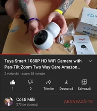 Cámara inteligente Tuya 1080P, alta definición, wifi, IP, con toma panorámica inclinada, audio bidireccional, cuidado del bebé, Amazon, Alexa, control de vídeo de voz, Google Home