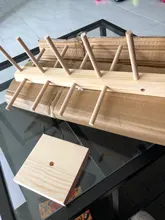 Nuevos soportes de estantería para gafas de sol, expositor de madera, soporte para puesto expositor, 9 tamaños, Material Natural