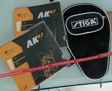 Table-Tennis-Rubber Sponge Loop Official Palio Ak47 Racquet Yellow 40 for And Fast-Attack