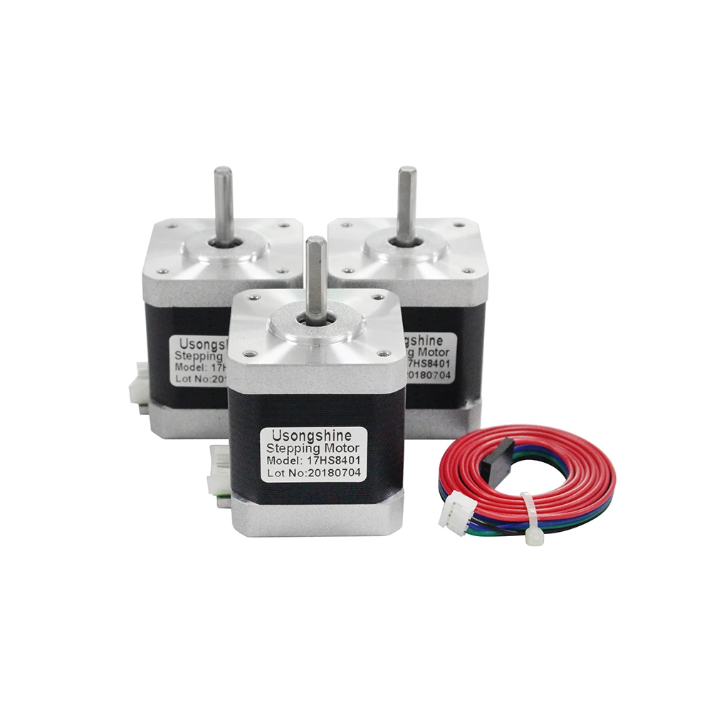 Usongshine 5 шт./лот 4 свинец 17HS8401 мотор Nema17 шаговый двигатель с проводами 42 1.8A CE Рош ЧПУ