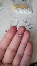 Ear-Pins Ball-Needles Stud-Earrings Jewelry Back-Plug Making-Findings Stainless-Steel