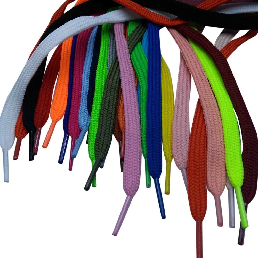 Sneakers Shoelace Elastic laces sneakers Shoelaces 20 Color 1 Pair Cotton Boots Shoe Charms jeans Material Flexible Insoles heat
