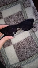 Gafas De Sol con forma De ojo De gato para mujer, anteojos De Sol femeninos con diseño De ojo De gato, Triangular, pequeños, Retro, a la moda, con UV400