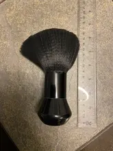 1PC negro cuello cara Duster cepillos para Barba Barbero Limpieza del cabello cepillo de cabello para salón de belleza de peluquería Estilo herramientas de maquillaje