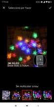 Adornos navideños para el hogar, guirnalda colgante con luz LED de copo de nieve para decoración de árbol de Navidad, regalo de Navidad, Año Nuevo, 2020