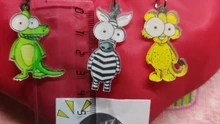 Zebra Keychain Porte Clef Acrylic Gift Animal Cute Kids Men Woman Cartoon