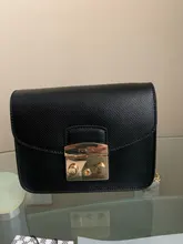 De alta calidad bolsos de cuero genuino de las mujeres cadena de oro bolsa de lujo Cartera de mujer con diseño exclusivo de moda 100% bolso de piel de vacuno