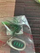 FTK-Cebo giratorio de 7,5g, 12g, 17,5g, señuelo de Metal para pesca con plumas y anzuelos triples, 1 unidad