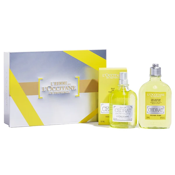 Мужской парфюмерный набор Eau De Cedrat L'occitane(2 шт