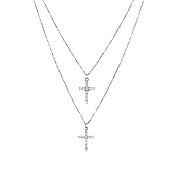 

Silver necklace with cubic zirconia sunlight sample 925