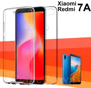 

Funda 360 grados completa doble cara compatible con Xiaomi Redmi 7A carcasa integral de silicona y vinilo 7 A