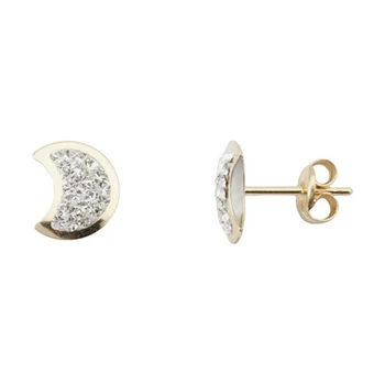 

Earrings 18k gold 8mm. Multipiedra close pressure girl