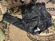 Jacket Women Basic-Coat Moto Aelegantmis Faux-Leather Plus-Size Winter Outerwear Autumn