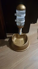 Automatic-Feeder Water-Bottle-Dispenser Water-Fountain Cat Dog with Large-Capacity Food-Bucket