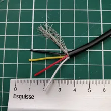 Shielded-Wire Signal-Cable Headphone Copper-Control-Line 32-30 UL 28-26 20-Awg-Channel