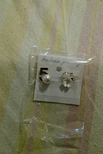 Asymmetric Earrings Powder Flowers Camellia Shadow-Quality Women Pink 5 New