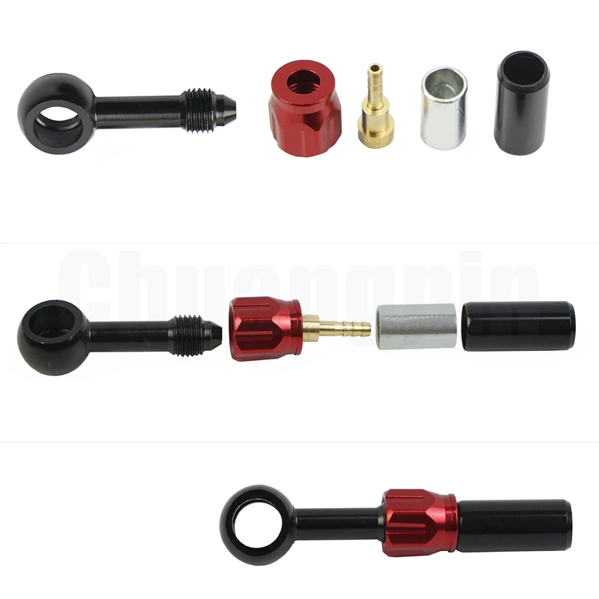 Motorcycle Brake Hose Brake Banjo Fitting Remove Aluminum for Motorcycle ATV Dirt Bike Buggy
